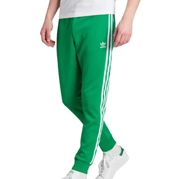 Adidas Originals Men's Green White Adicolor Classics SST Track Pants IK3515 - Picture 1 of 4